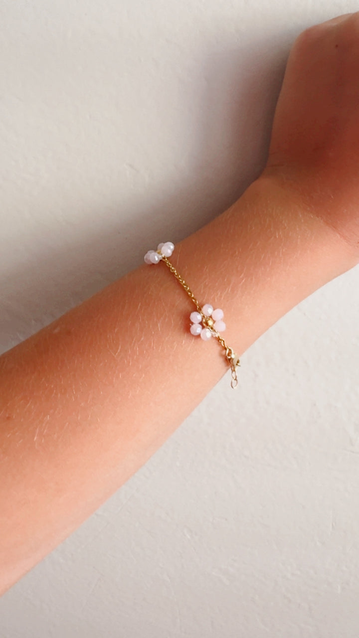 Mom and me flower chain bracelet & necklace