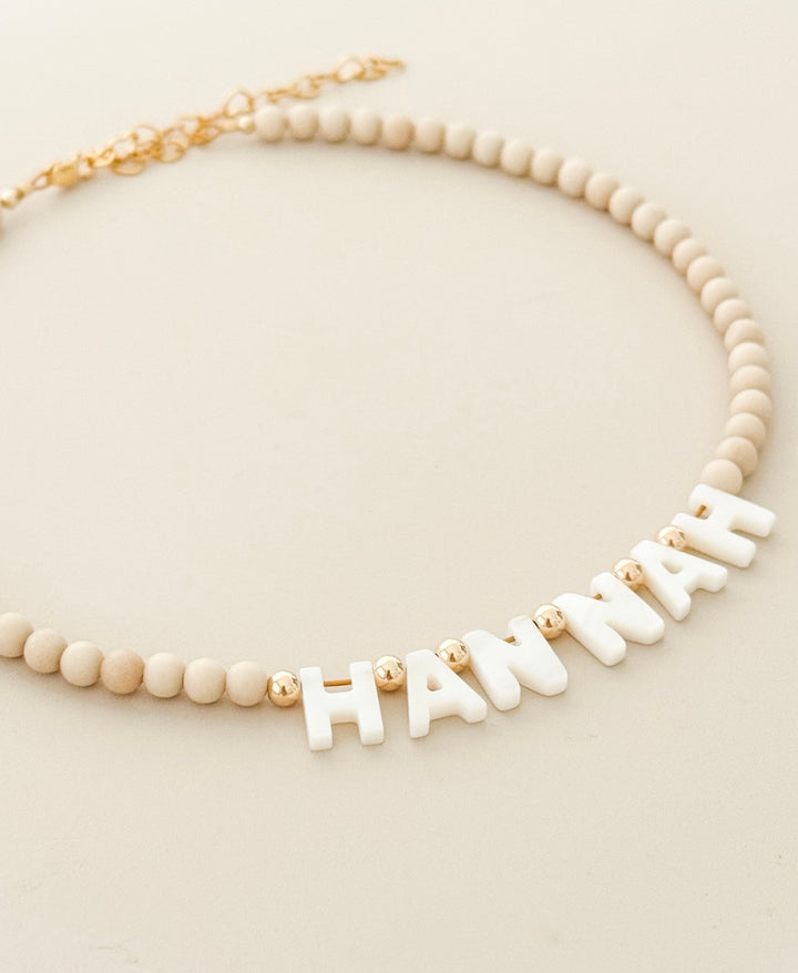 Personalized Kids Name Necklace – Custom Beaded Toddler &amp; Girls Necklace