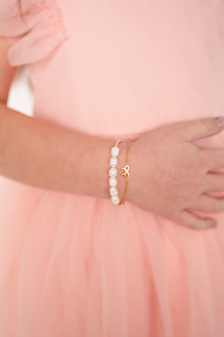 Gold Bow Bracelet | Dainty Gold-Filled Chain with Charm | Handmade Gift for All Ages