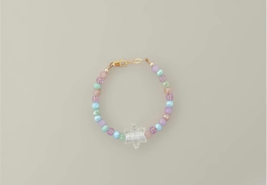 Snowflake winter beaded bracelets
