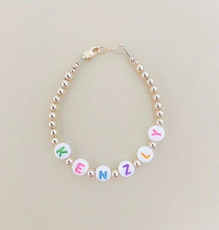 Custom 4mm Gold-Filled Name Bracelet | Dainty Personalized Jewelry | Handmade Gift for Her