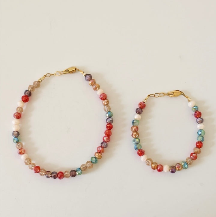 Christmas bead mix bracelet