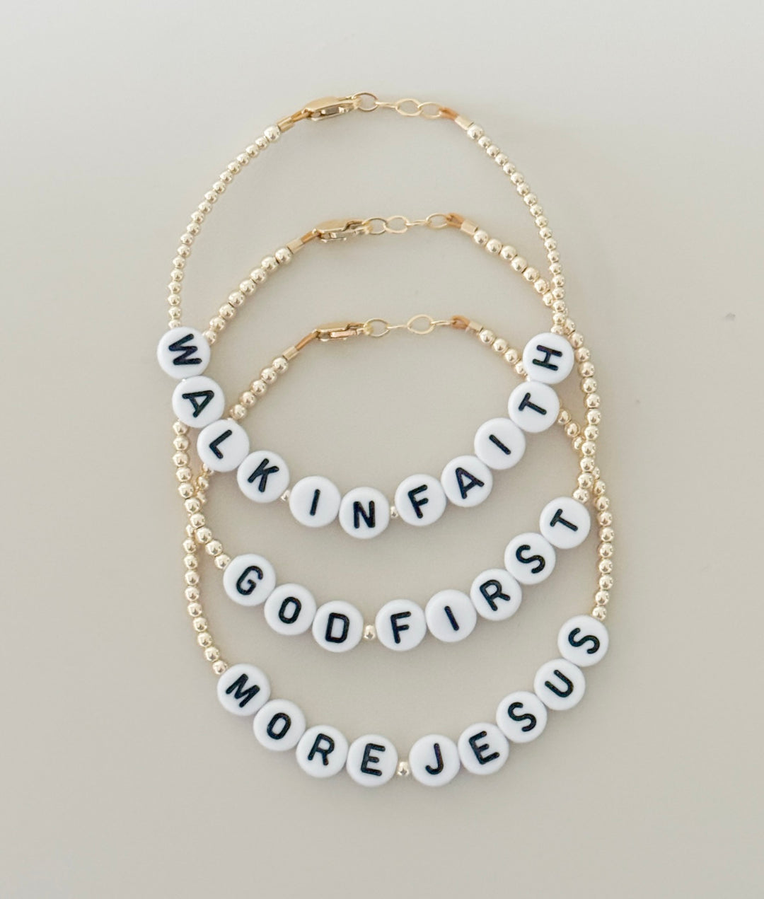 14k gold filled religious Christian bracelets