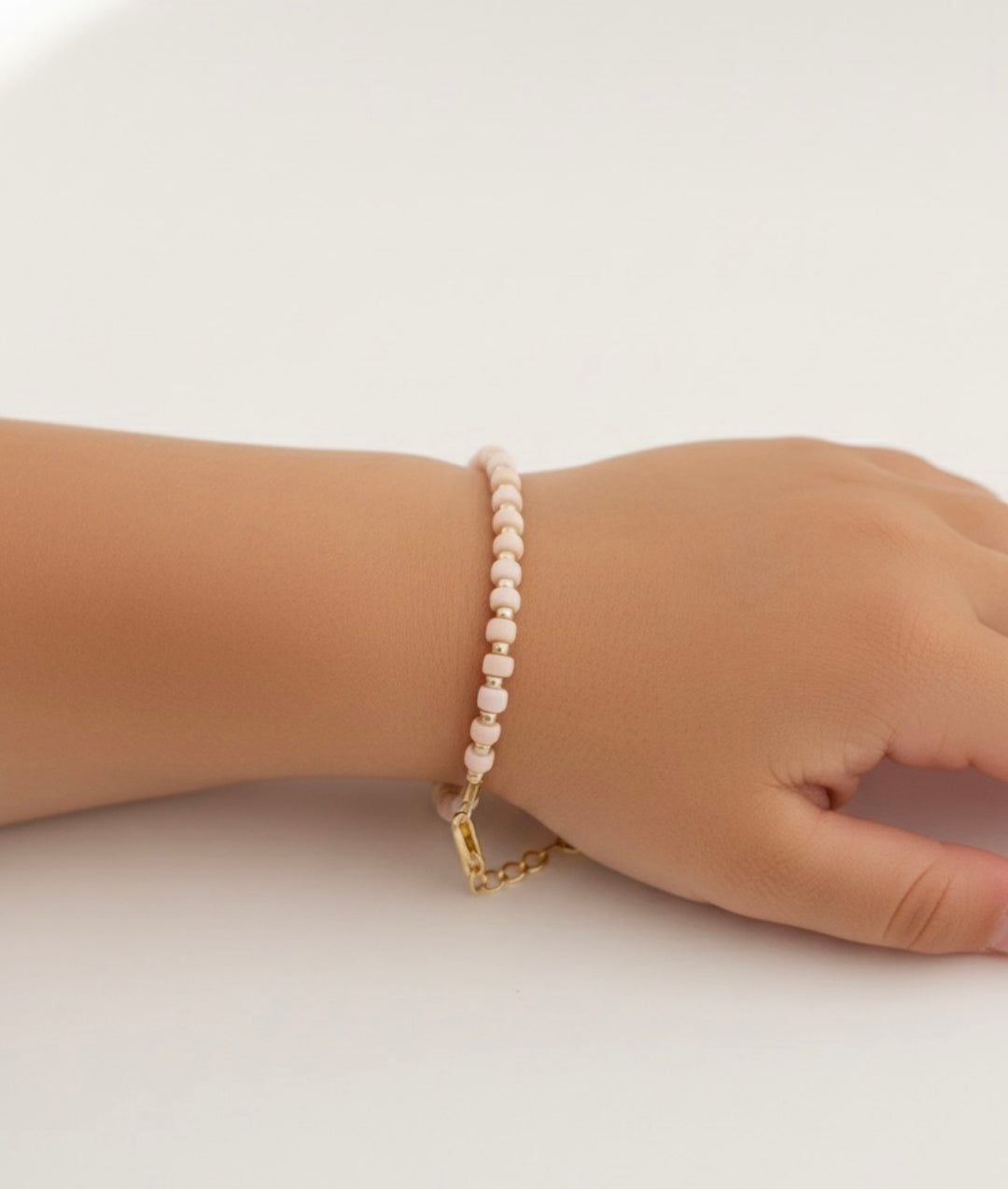 14k gold filled Blush & gold layer bracelet