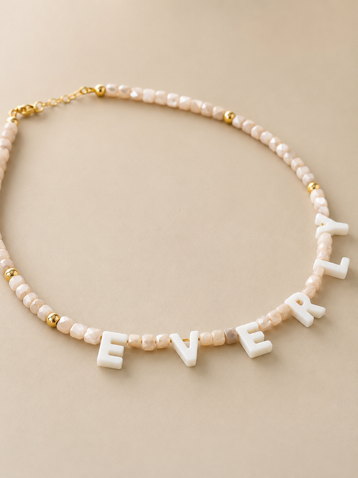 Personalized Name Choker Necklace | Custom Beaded Kids Necklace