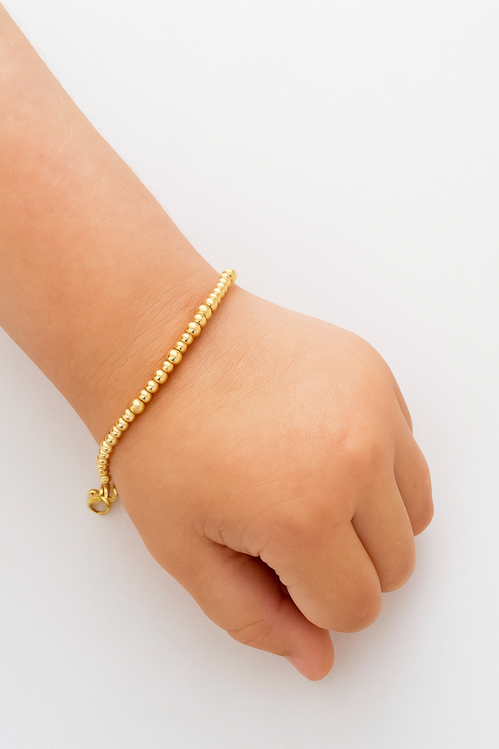 14k Gold-Filled 2mm Bracelet | Minimalist Gold Bead Bracelet | Layering Jewelry for Women & Kids