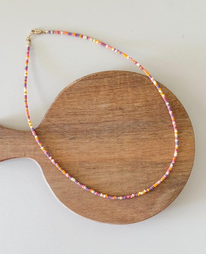 Endless summer beaded necklace