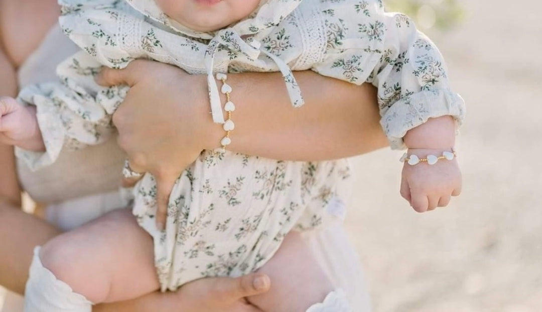 Gold-Filled Shell Heart Bracelet | Handmade Jewelry for Women, Kids & Babies | Everyday Layering Bracelet