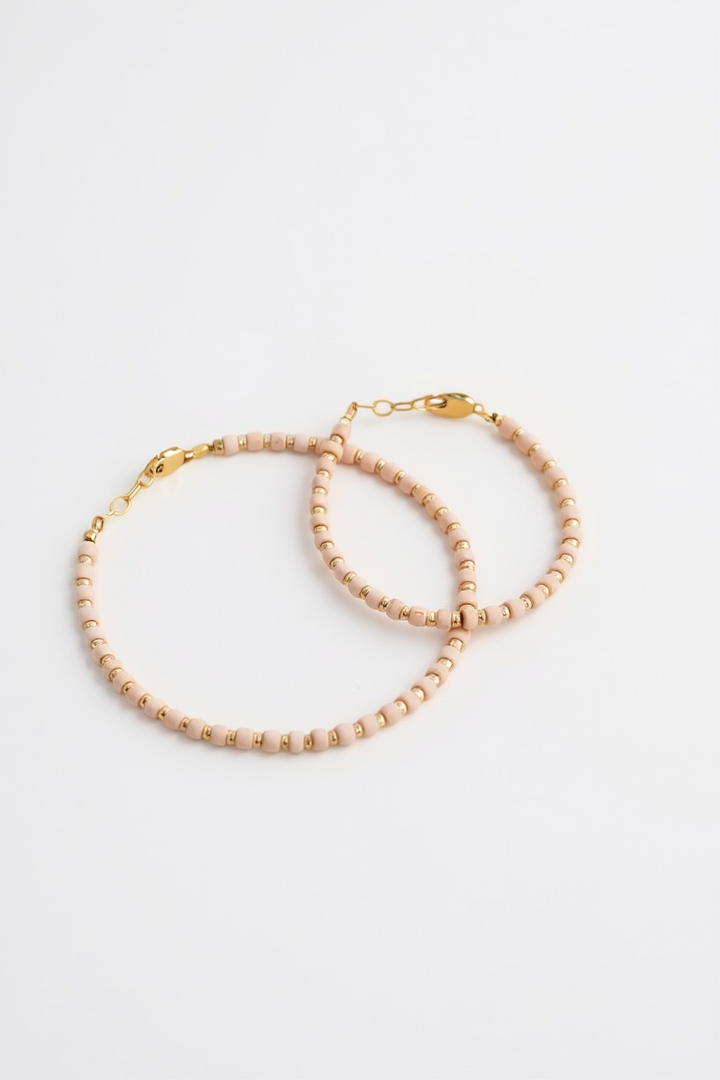 14k gold filled Blush & gold layer bracelet