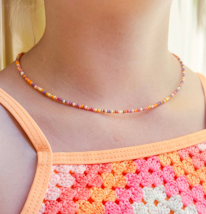 Endless summer beaded necklace