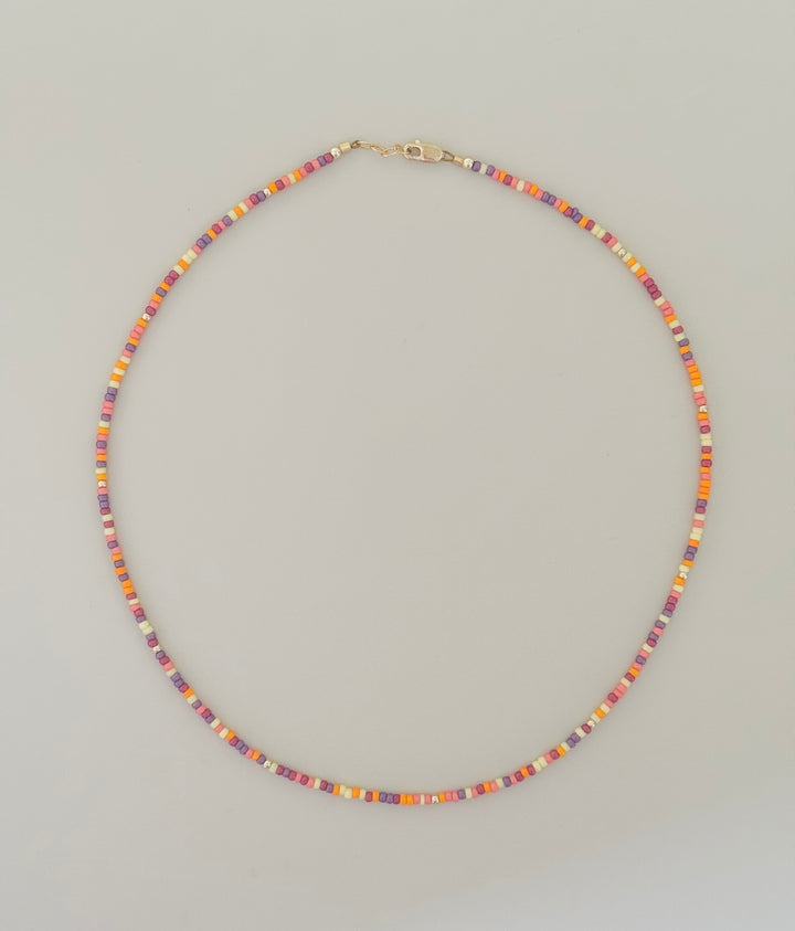 Endless summer beaded necklace