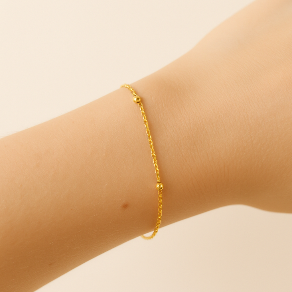 14k Gold-Filled Mom & Me Chain Bracelet | Matching Gold Link Jewelry | Mother Daughter Bracelet Set