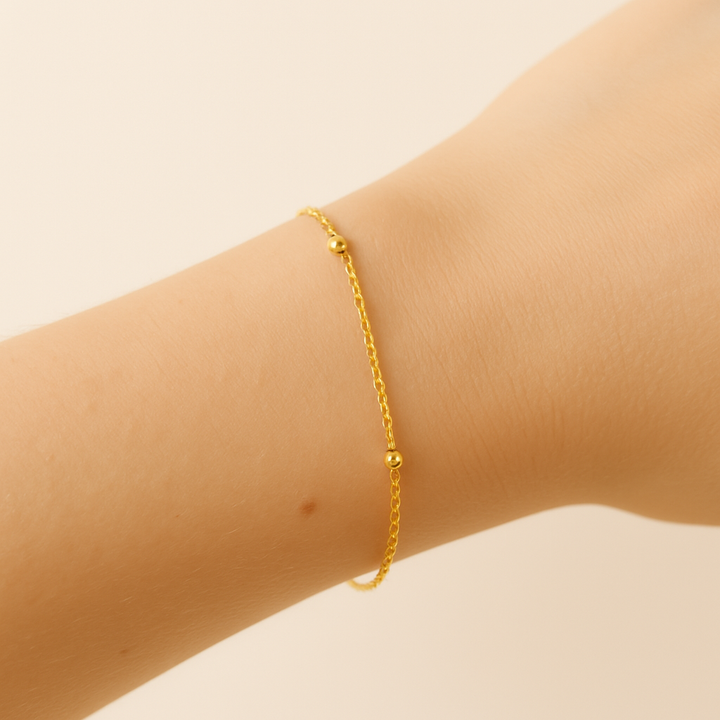 14k Gold-Filled Mom & Me Chain Bracelet | Matching Gold Link Jewelry | Mother Daughter Bracelet Set