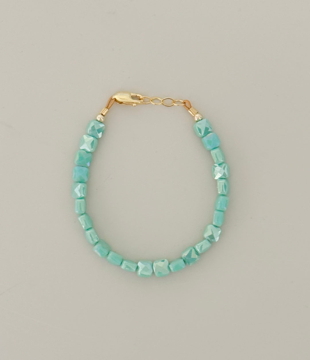 Seafoam green shimmer bracelet
