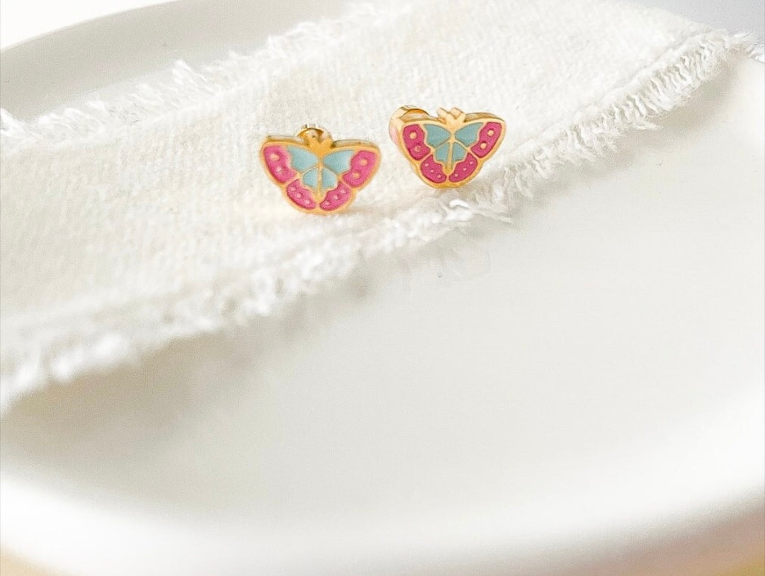 Whimsical Butterfly screw-back earrings