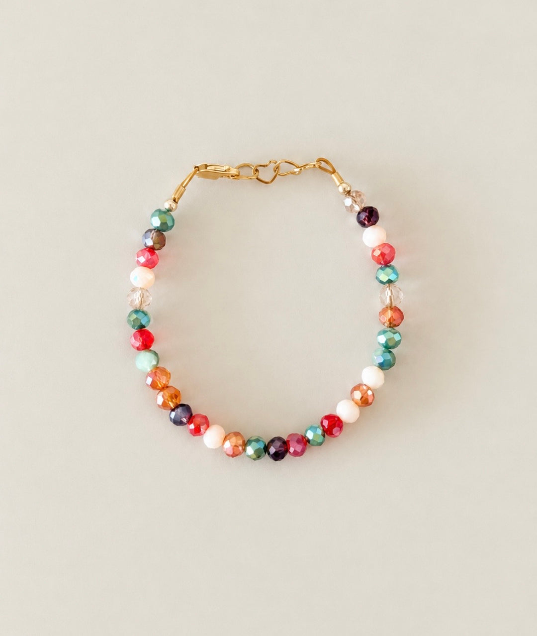 Christmas Shimmer Bracelet | Festive Holiday Beaded Bracelet