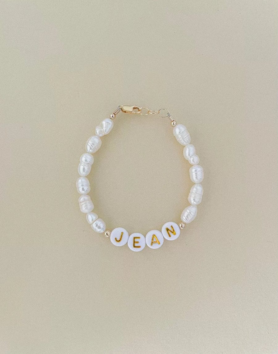 Baby &amp; Toddler Personalized Pearl Name Bracelet