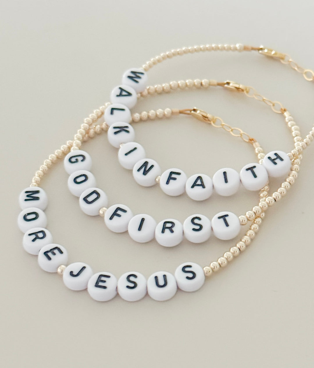 14k gold filled religious Christian bracelets