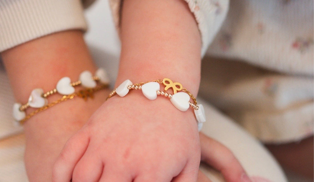 Gold-Filled Shell Heart Bracelet