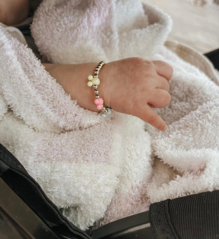 14k gold filled mouse ear bracelet