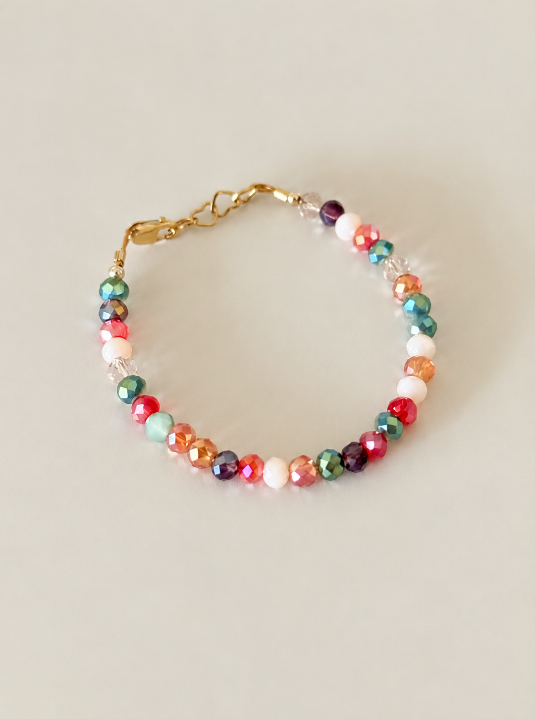 Christmas Shimmer Bracelet | Festive Holiday Beaded Bracelet