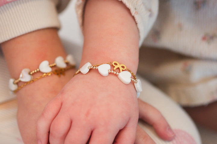 Gold Bow Bracelet | Dainty Gold-Filled Chain with Charm | Handmade Gift for All Ages