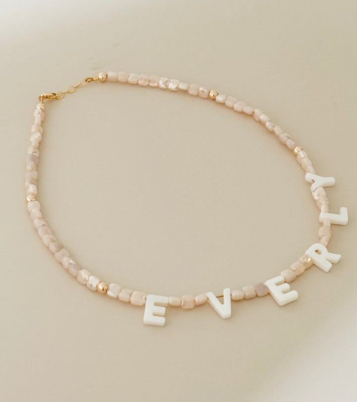 Personalized Name Choker Necklace | Custom Beaded Kids Necklace