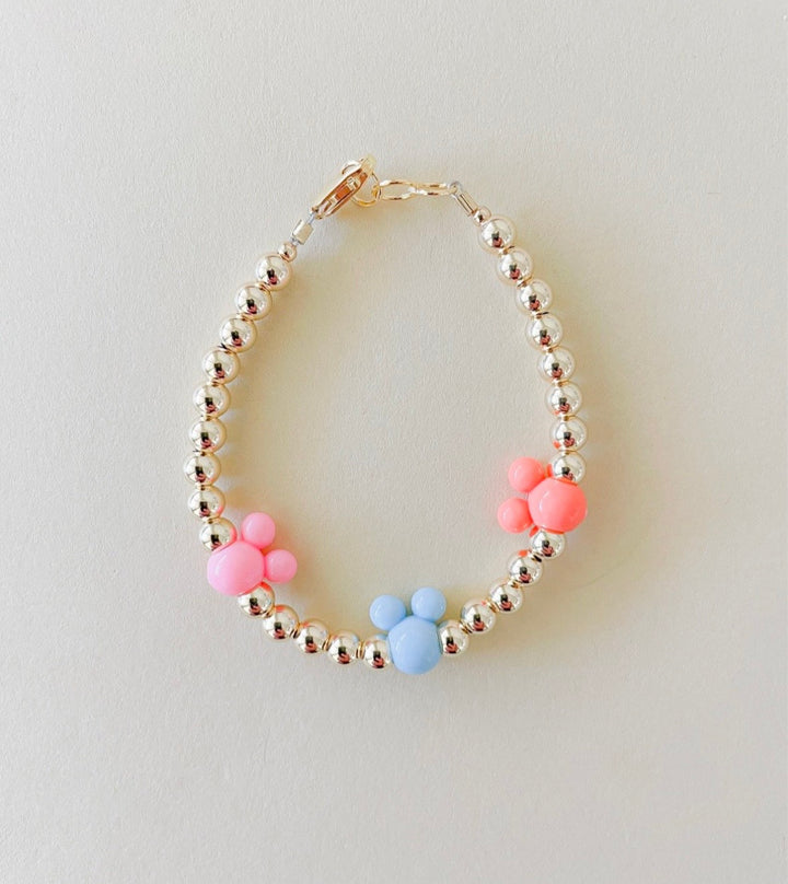 14k gold filled mouse ear bracelet