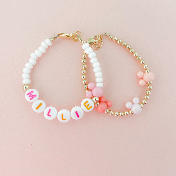 14k gold filled mouse ear bracelet
