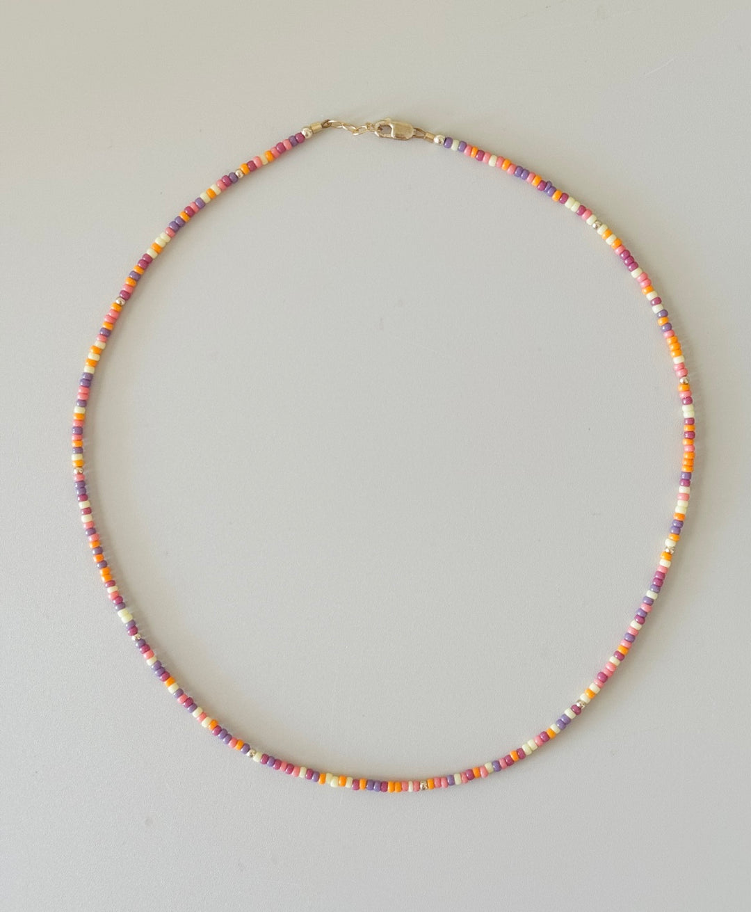 Endless summer beaded necklace