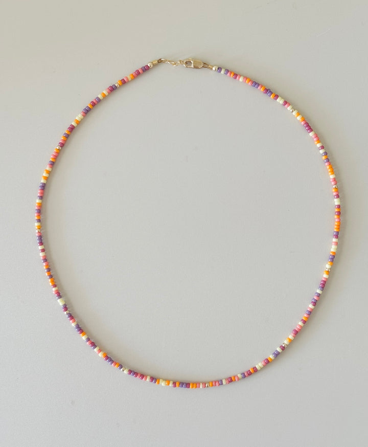 Endless summer beaded necklace