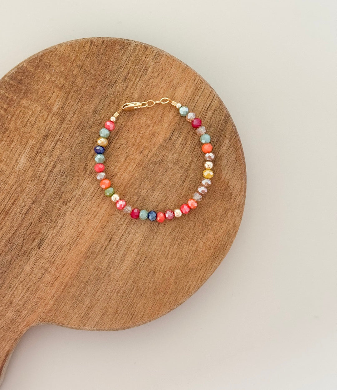 Mommy and baby shimmer beaded bracelet