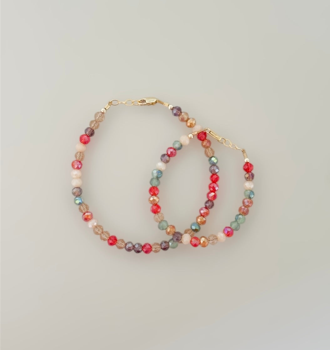 Christmas bead mix bracelet