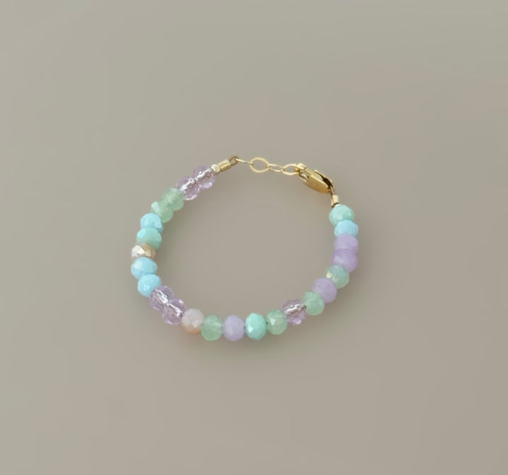 14k gold filled beaded pastel dream bracelet