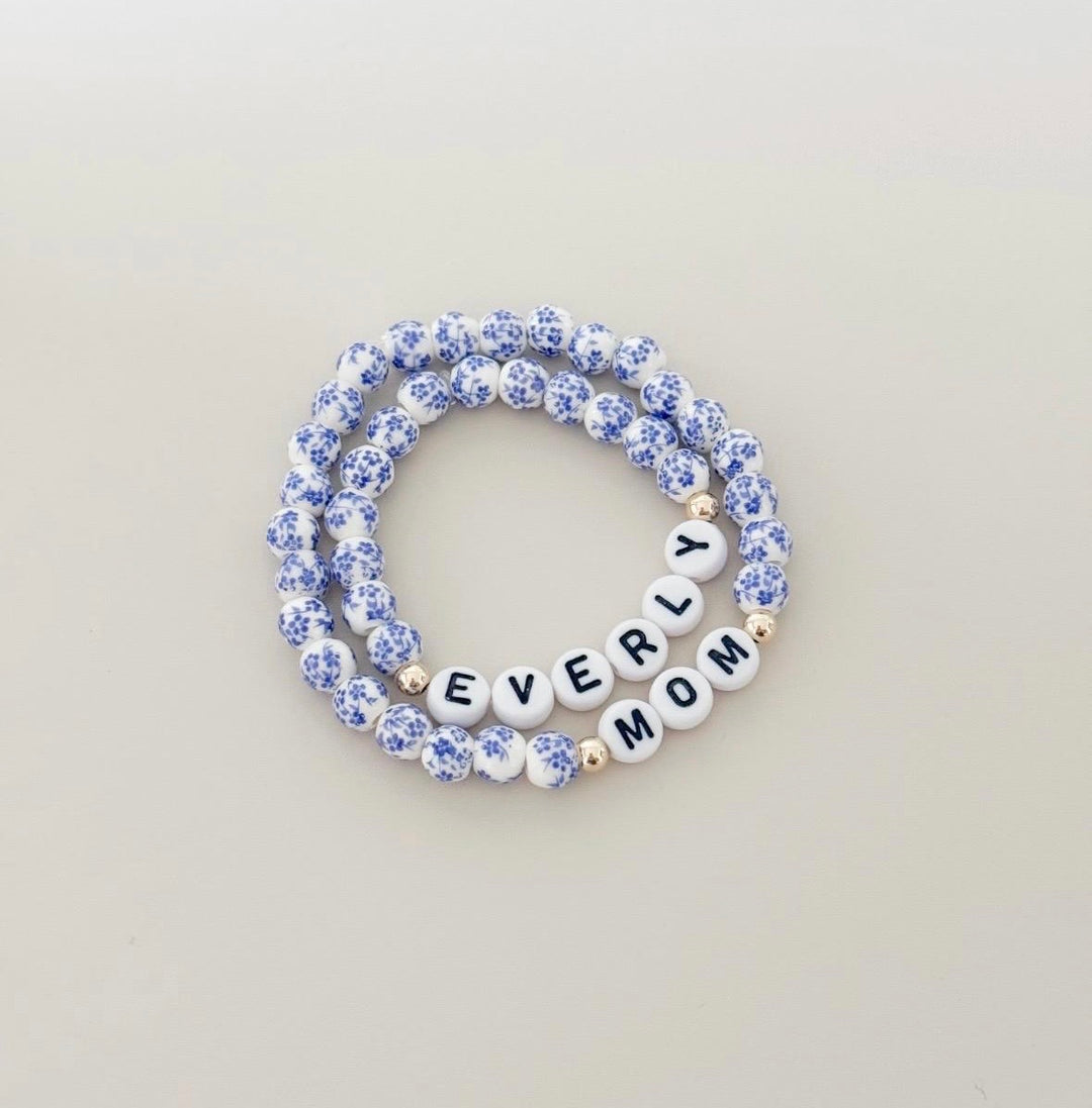 Personalized Mom &amp; Daughter Name Bracelet Set | LittleLundsCo