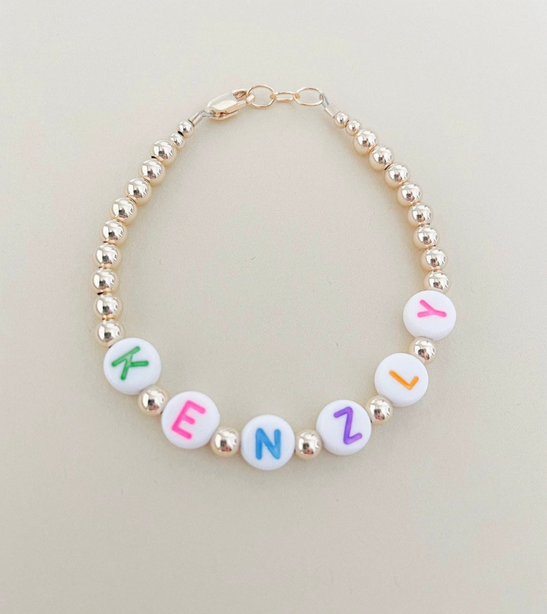 Custom 4mm Gold-Filled Name Bracelet | Dainty Personalized Jewelry | Handmade Gift for Her