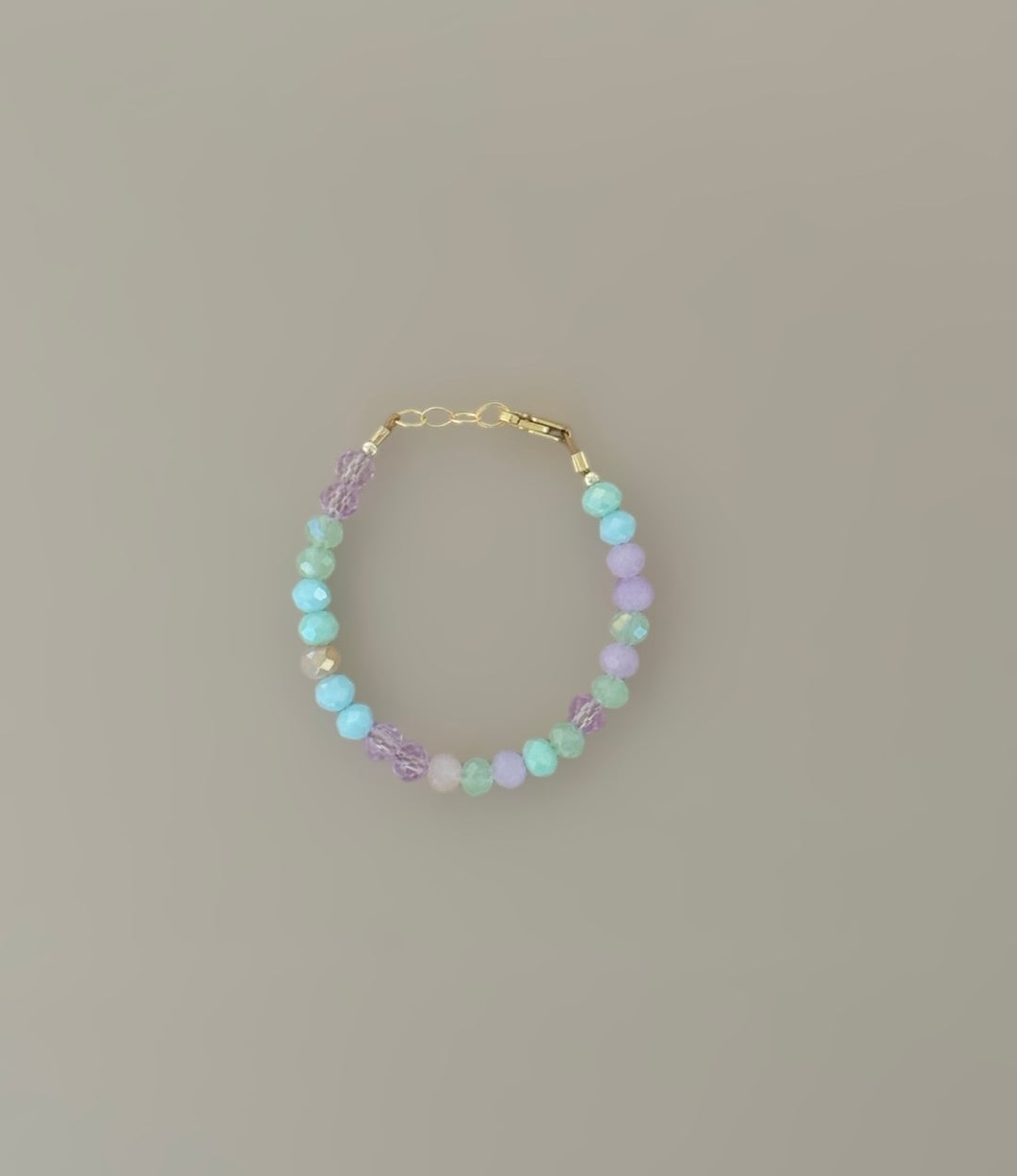 14k gold filled beaded pastel dream bracelet