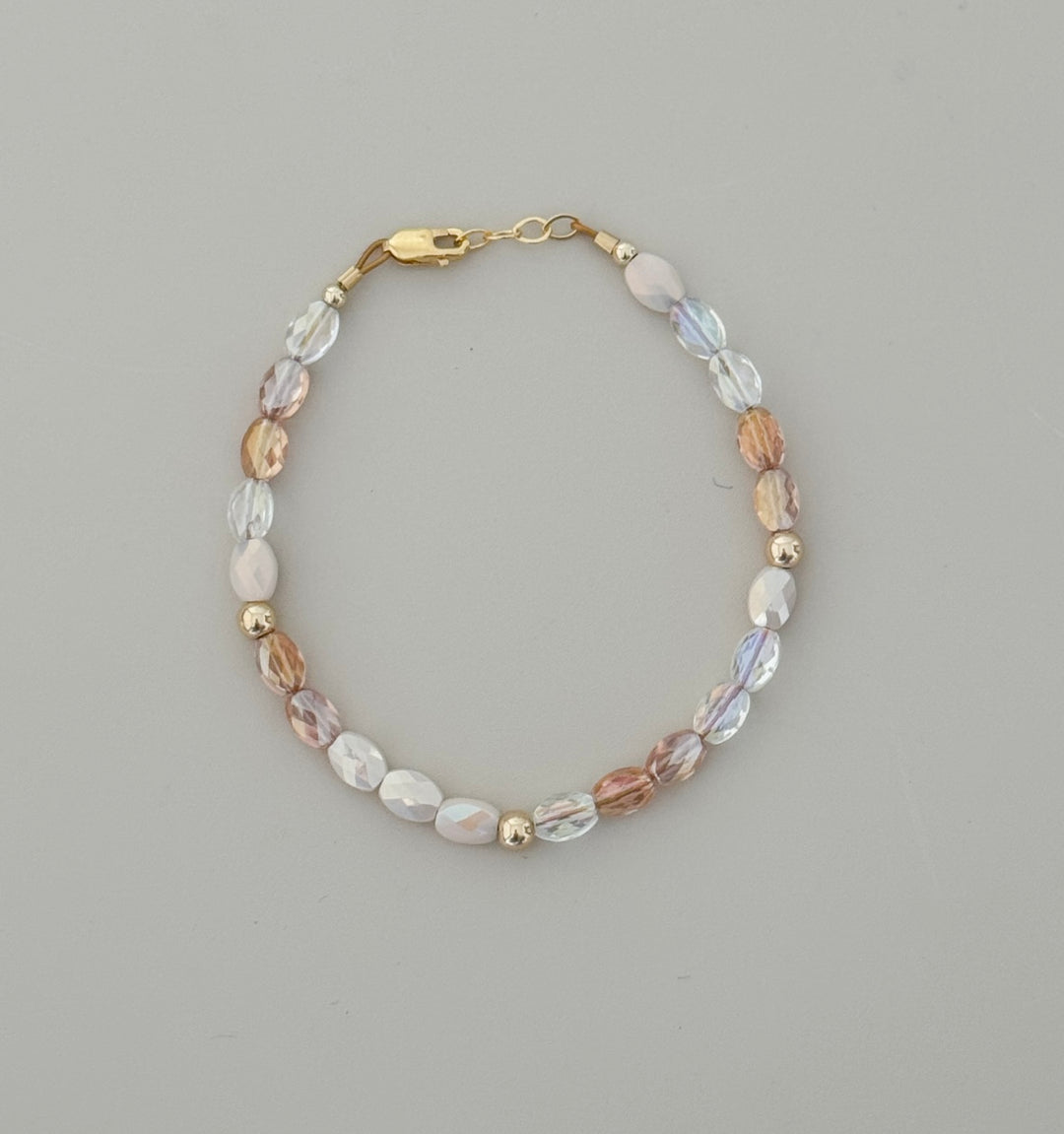 Neutral Blush Beaded Bracelet