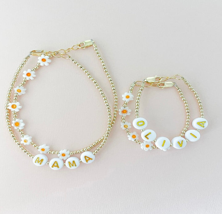 Personalized Name Bracelet – 14k Gold-Filled | Baby, Toddler & Mama