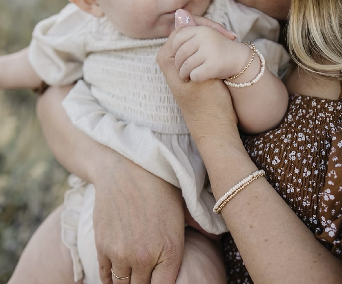 Cream Shimmer Bracelet