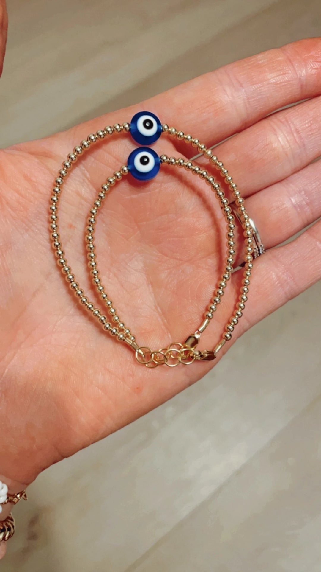 Evil Eye Gold-Filled Bracelet – 14k Gold-Filled, Hypoallergenic &amp; Handmade in the USA
