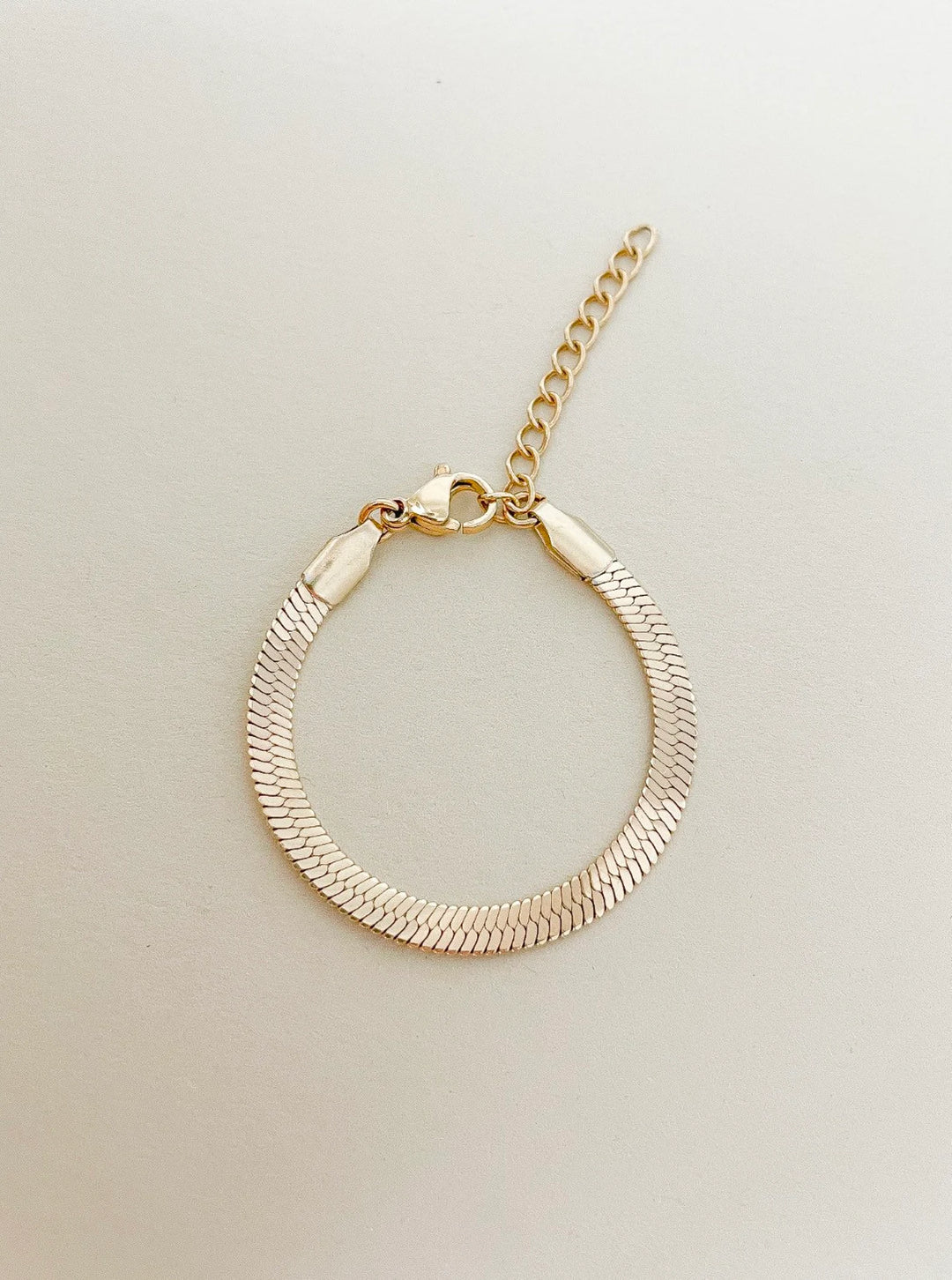 Gold Herringbone Bracelet