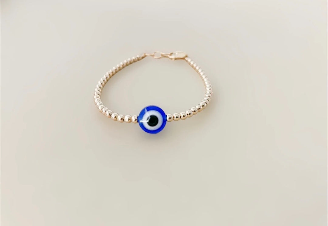 Evil Eye Gold-Filled Bracelet – 14k Gold-Filled, Hypoallergenic &amp; Handmade in the USA