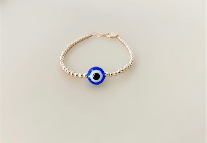 Evil Eye Gold-Filled Bracelet – 14k Gold-Filled, Hypoallergenic &amp; Handmade in the USA