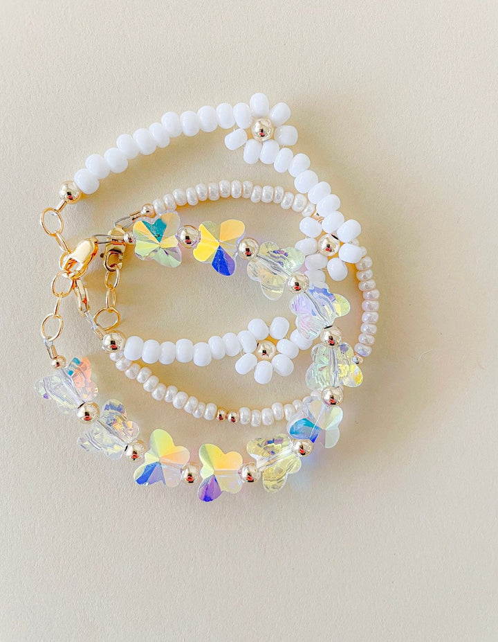 Crystal Butterfly Bracelet – Gold-Filled, Dainty, Waterproof &amp; Perfect for All Ages