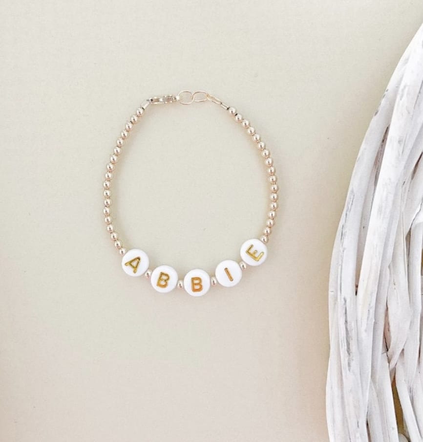 Personalized Baby Name Bracelet