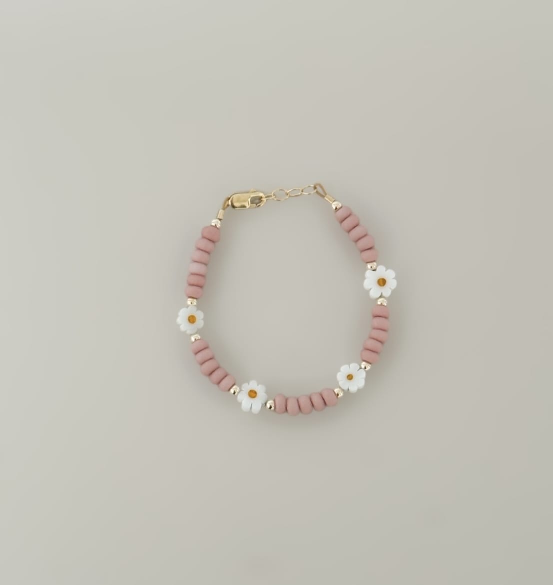 Pink & Blush Daisy Bracelet