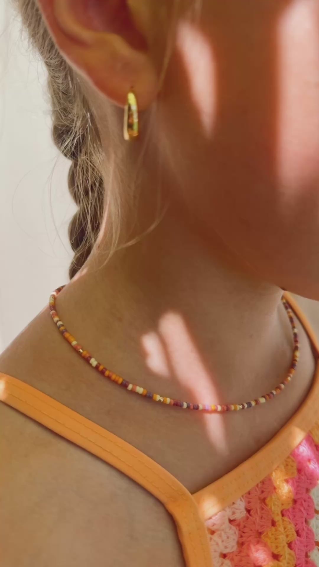 Endless summer beaded necklace