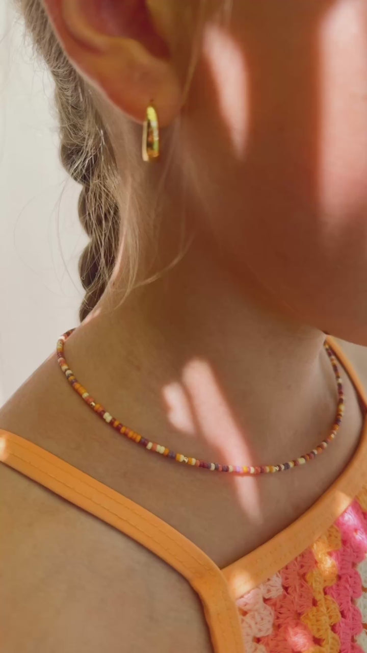 Endless summer beaded necklace