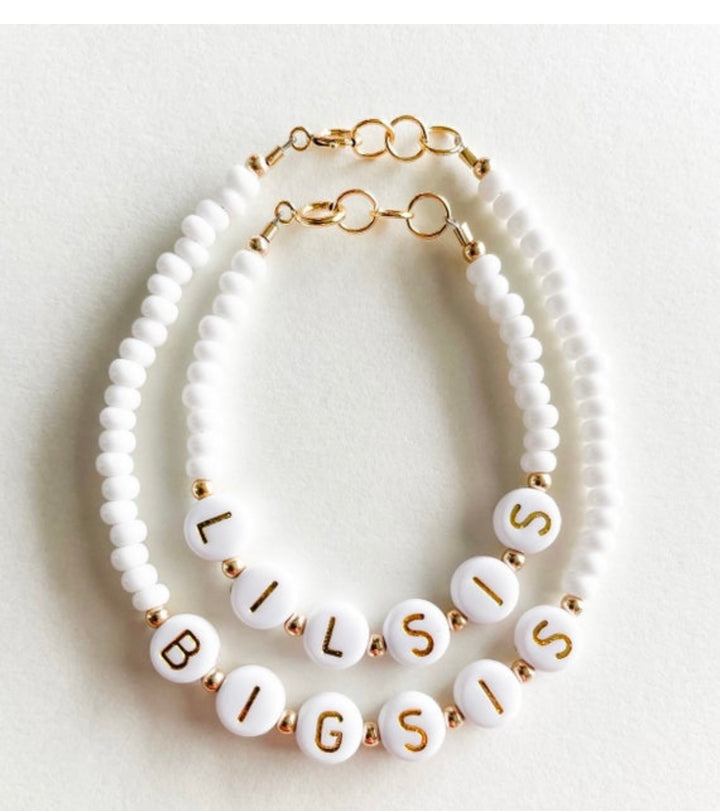 14k Gold filled personalized baby name bracelet